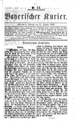 Bayerischer Kurier Montag 24. Januar 1859