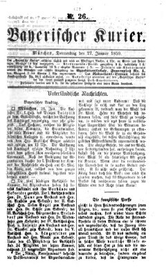 Bayerischer Kurier Donnerstag 27. Januar 1859