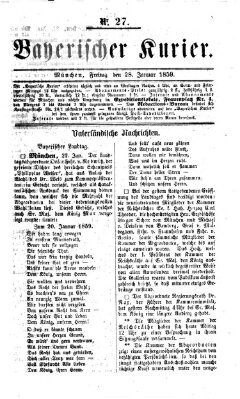 Bayerischer Kurier Freitag 28. Januar 1859