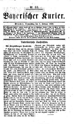 Bayerischer Kurier Donnerstag 3. Februar 1859