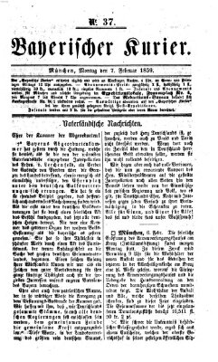 Bayerischer Kurier Montag 7. Februar 1859