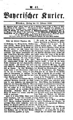 Bayerischer Kurier Freitag 11. Februar 1859