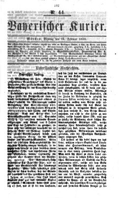 Bayerischer Kurier Montag 14. Februar 1859