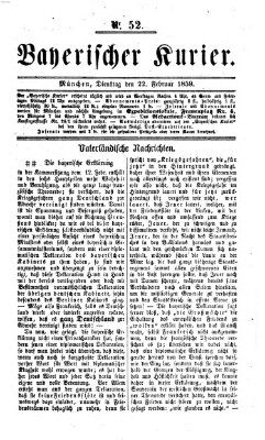 Bayerischer Kurier Dienstag 22. Februar 1859