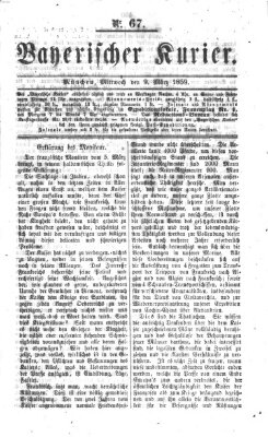 Bayerischer Kurier Mittwoch 9. März 1859