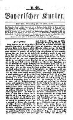 Bayerischer Kurier Donnerstag 10. März 1859