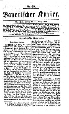 Bayerischer Kurier Freitag 11. März 1859