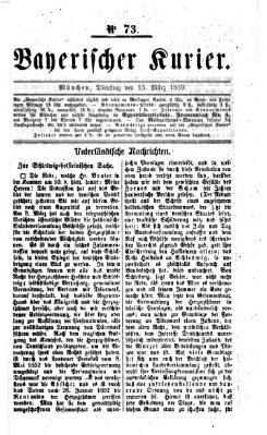 Bayerischer Kurier Dienstag 15. März 1859