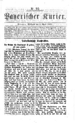 Bayerischer Kurier Mittwoch 6. April 1859