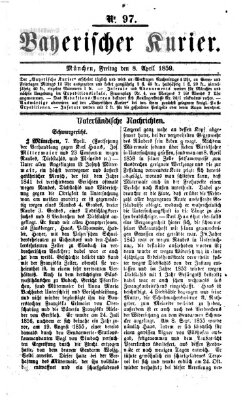 Bayerischer Kurier Freitag 8. April 1859