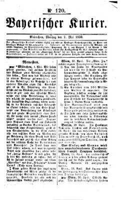 Bayerischer Kurier Montag 2. Mai 1859