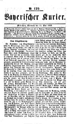 Bayerischer Kurier Mittwoch 11. Mai 1859