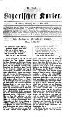 Bayerischer Kurier Mittwoch 25. Mai 1859