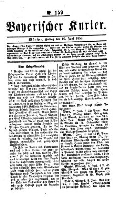 Bayerischer Kurier Freitag 10. Juni 1859