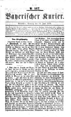 Bayerischer Kurier Sonntag 19. Juni 1859