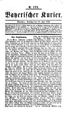 Bayerischer Kurier Samstag 25. Juni 1859