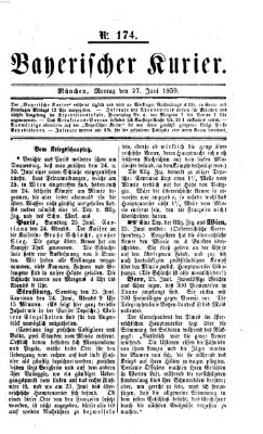 Bayerischer Kurier Montag 27. Juni 1859