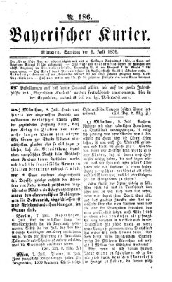 Bayerischer Kurier Samstag 9. Juli 1859