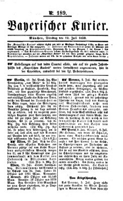 Bayerischer Kurier Dienstag 12. Juli 1859