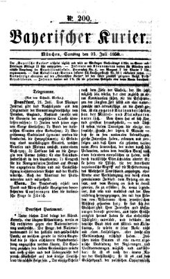 Bayerischer Kurier Samstag 23. Juli 1859