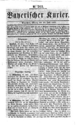 Bayerischer Kurier Montag 25. Juli 1859