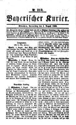 Bayerischer Kurier Donnerstag 4. August 1859