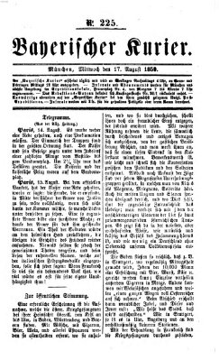 Bayerischer Kurier Mittwoch 17. August 1859