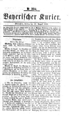 Bayerischer Kurier Freitag 26. August 1859