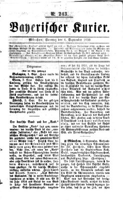 Bayerischer Kurier Sonntag 4. September 1859