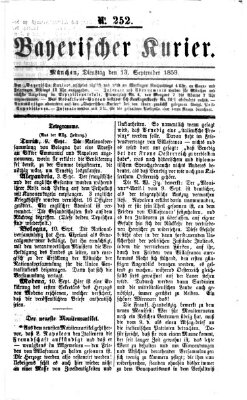 Bayerischer Kurier Dienstag 13. September 1859