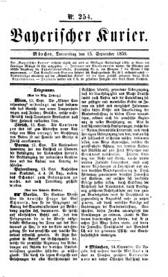 Bayerischer Kurier Donnerstag 15. September 1859