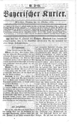 Bayerischer Kurier Dienstag 11. Oktober 1859