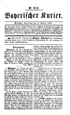 Bayerischer Kurier Donnerstag 13. Oktober 1859