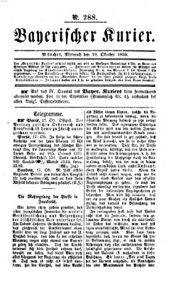 Bayerischer Kurier Mittwoch 19. Oktober 1859