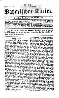 Bayerischer Kurier Samstag 29. Oktober 1859