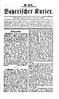 Bayerischer Kurier Sonntag 6. November 1859