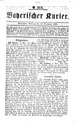 Bayerischer Kurier Sonntag 13. November 1859