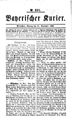 Bayerischer Kurier Montag 21. November 1859