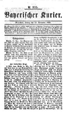 Bayerischer Kurier Freitag 25. November 1859