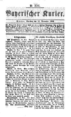 Bayerischer Kurier Samstag 26. November 1859