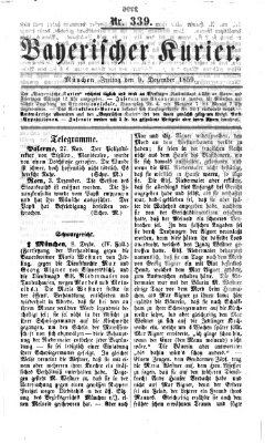 Bayerischer Kurier Freitag 9. Dezember 1859