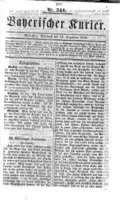 Bayerischer Kurier Mittwoch 14. Dezember 1859