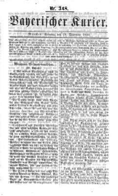 Bayerischer Kurier Sonntag 18. Dezember 1859