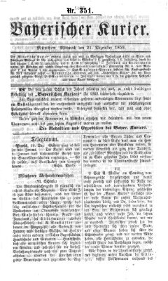 Bayerischer Kurier Mittwoch 21. Dezember 1859