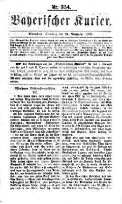 Bayerischer Kurier Samstag 24. Dezember 1859