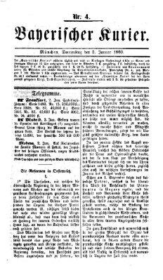 Bayerischer Kurier Donnerstag 5. Januar 1860