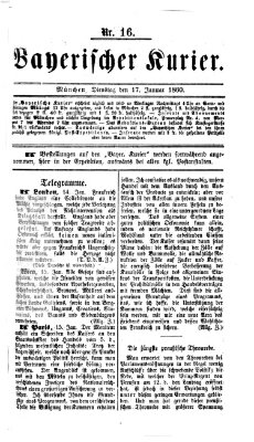 Bayerischer Kurier Dienstag 17. Januar 1860