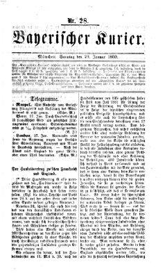 Bayerischer Kurier Sonntag 29. Januar 1860