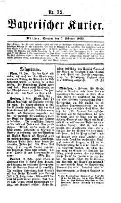 Bayerischer Kurier Sonntag 5. Februar 1860