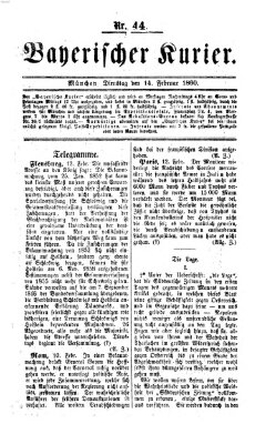 Bayerischer Kurier Dienstag 14. Februar 1860